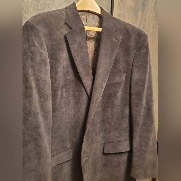 Ralph Lauren 46L Men's Corduroy Blazer Jacket Brown Paisley print lining EUC - Picture 2 of 9